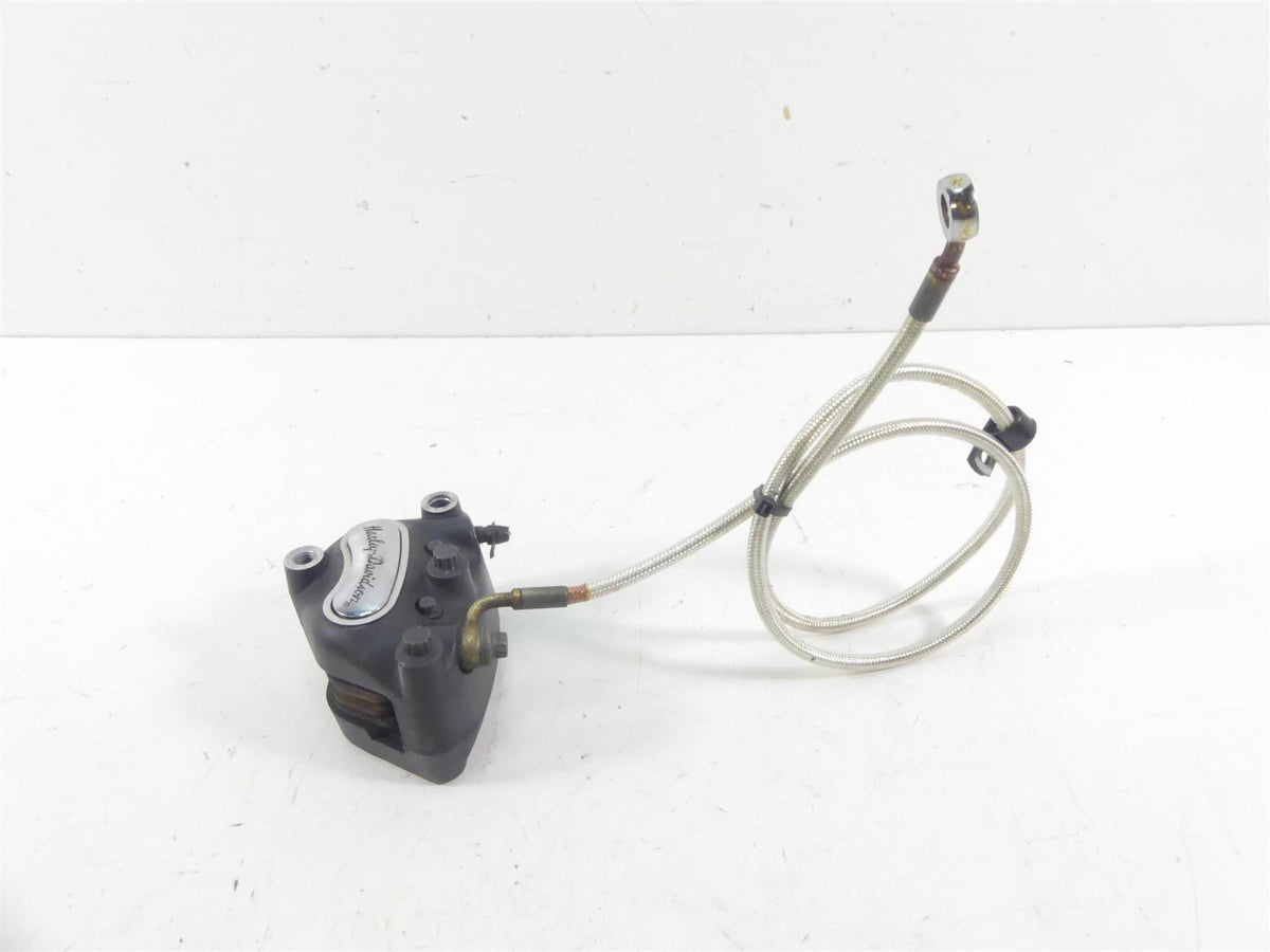 2002 Harley Softail FXSTDI Deuce Front Brake Caliper + Line 44046-00D {{ shop.shopifyCountryName }} - Mototech271