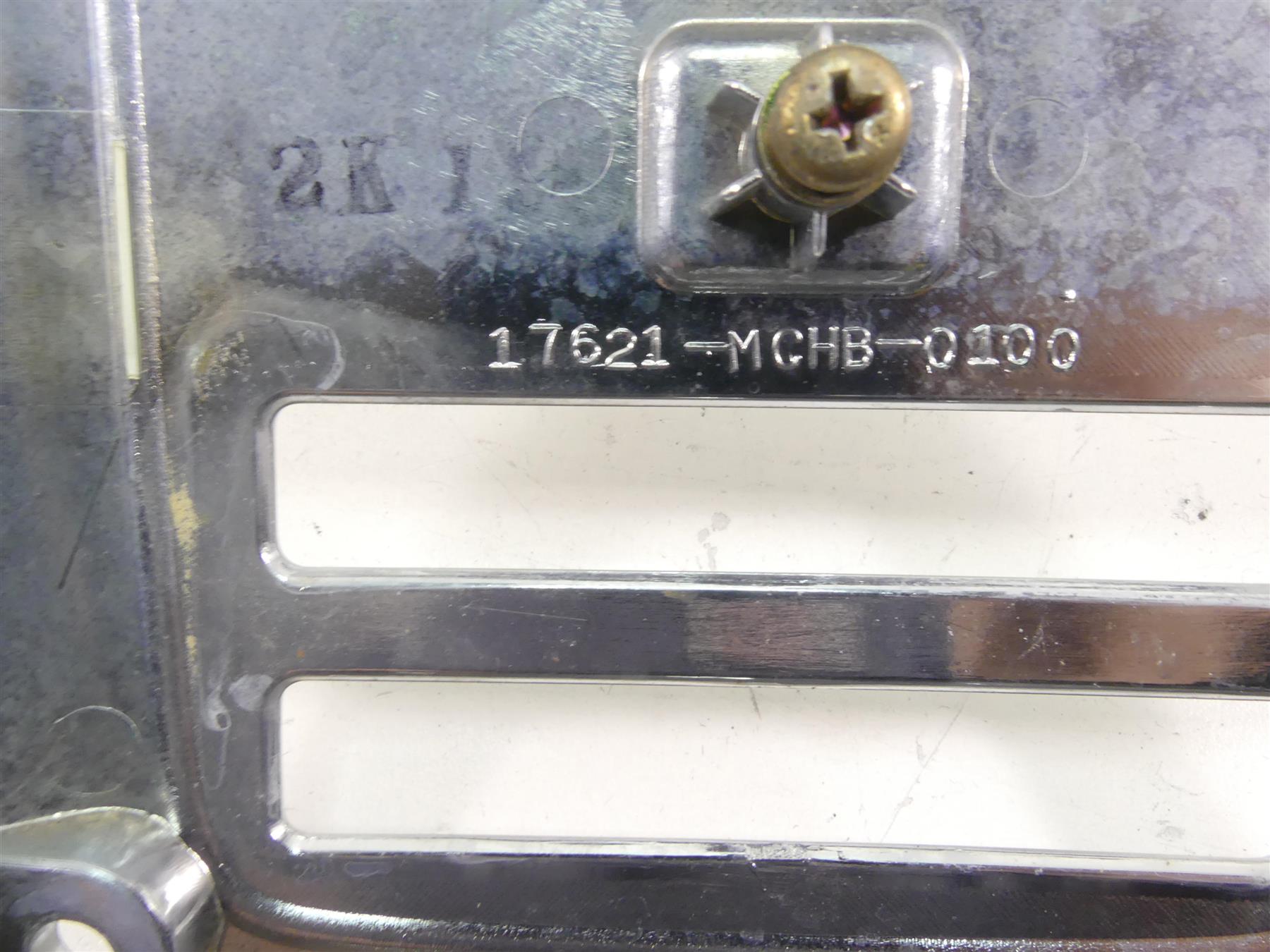 2003 Honda VTX1800 C Fuel Gas Tank Dash Cover Panel 17621-MCHB-0100 {{ shop.shopifyCountryName }} - Mototech271