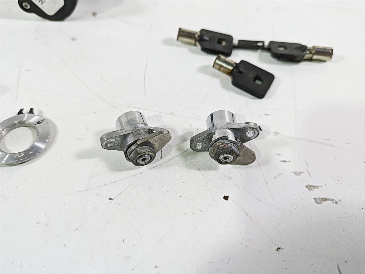 2012 Harley FLD Dyna Switchback Ignition Switch Saddlebag Key Lock Set 71304-04 {{ shop.shopifyCountryName }} - Mototech271