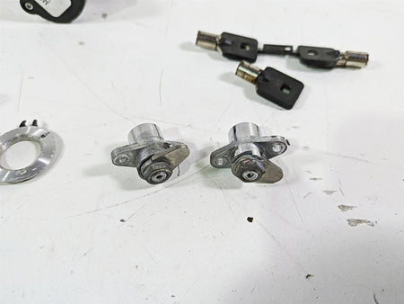2012 Harley FLD Dyna Switchback Ignition Switch Saddlebag Key Lock Set 71304-04 {{ shop.shopifyCountryName }} - Mototech271
