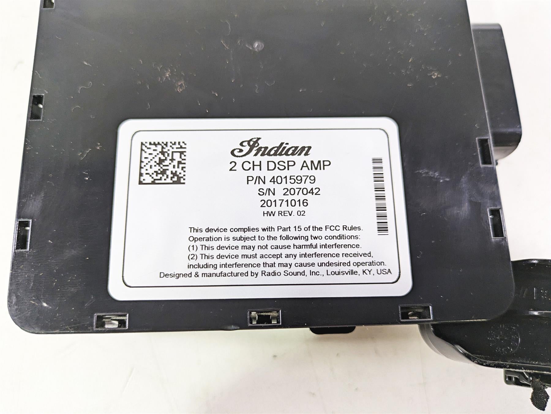 2018 Indian Chieftain Limited Front Amplifier Amp Radio Stereo 4015979 {{ shop.shopifyCountryName }} - Mototech271