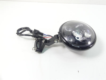 2011 Harley VRSCF Muscle Rod Led Headlight Head Light + Bucket & Custom Mount {{ shop.shopifyCountryName }} - Mototech271