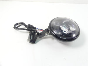 2011 Harley VRSCF Muscle Rod Led Headlight Head Light + Bucket & Custom Mount | Mototech271