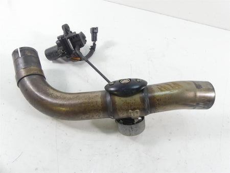 2011 Ducati Hypermotard 1100 SP Exhaust Mid Pipe & Servo Motor 59340301A {{ shop.shopifyCountryName }} - Mototech271