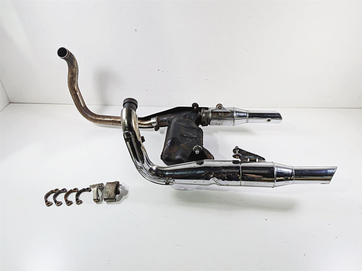 1989 Kawasaki VN750 Vulcan Left Right Exhaust Muffler & Header Set 18002-1701 {{ shop.shopifyCountryName }} - Mototech271