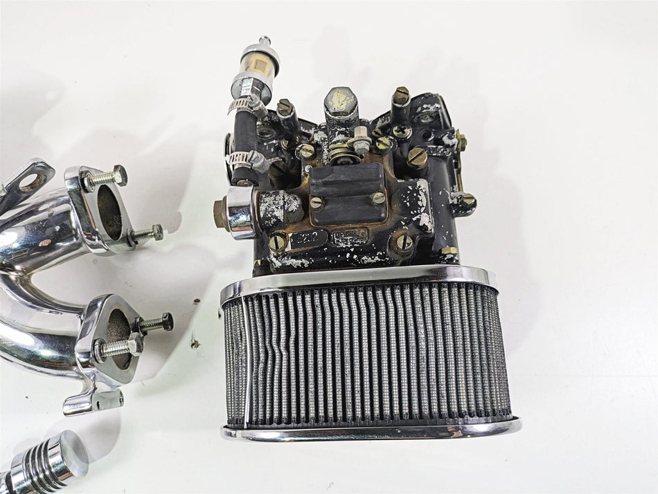 1998 Harley Touring FLHRCI Road King Dellorto Dual Throat Carburetor Set DHLA40 {{ shop.shopifyCountryName }} - Mototech271