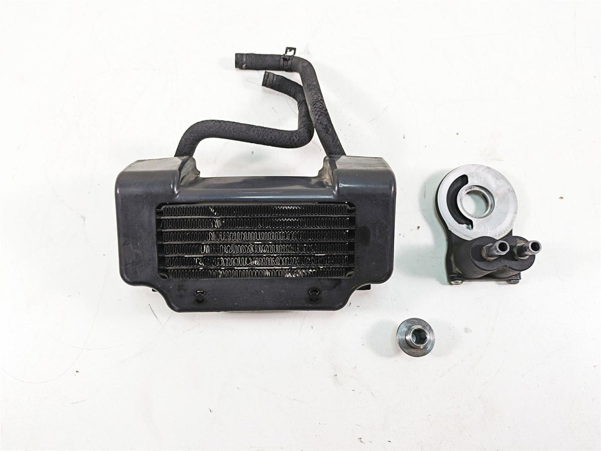 2011 Harley Touring FLTRU Road Glide Oil Cooler Flange Cover Hoses Set 63083-11A {{ shop.shopifyCountryName }} - Mototech271