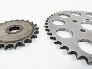 1986 Harley Sportster XLH 883 Front & Rear Drive Sprocket Set 35208-84 41470-86 | Mototech271