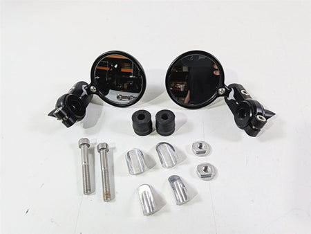 2016 Mv Agusta F3 800 RR Black CRG Bar End Round Rear View Mirror Set-Mototech271