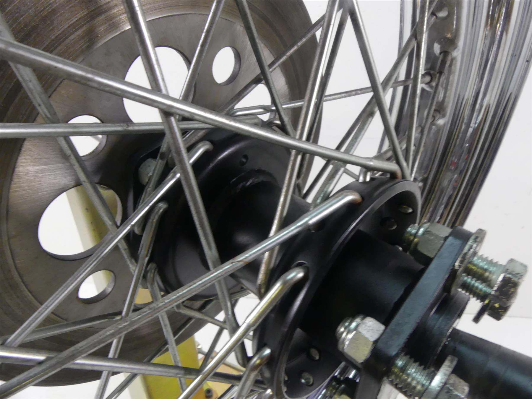 1993 Harley FXSTS Softail Springer Rear Chrome Spoke Wheel Rim 16x3 40975-86 {{ shop.shopifyCountryName }} - Mototech271