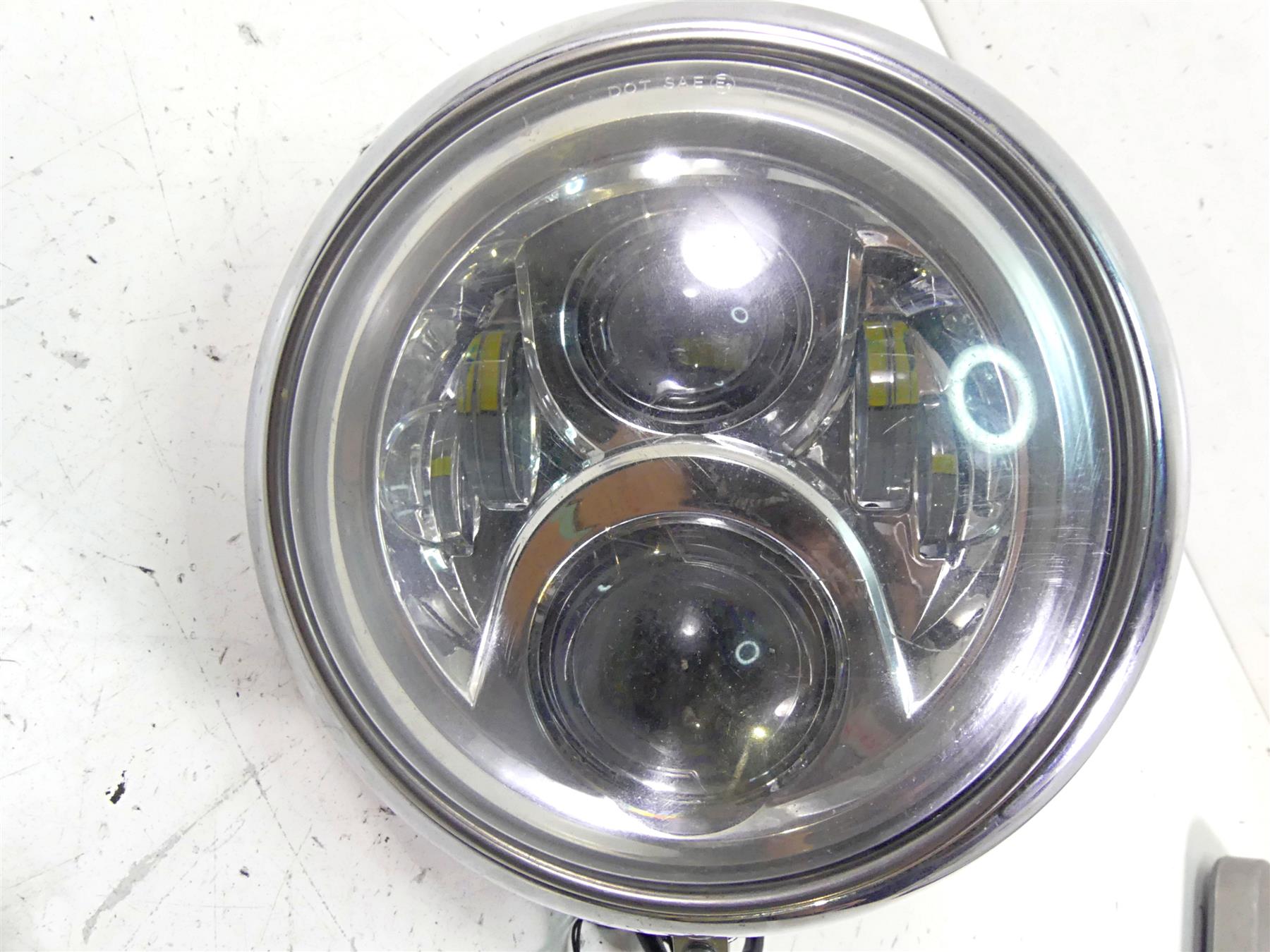 2011 Harley Softail FLSTF Fat Boy Headlight Head Light Lamp Led Lens 69748-05B {{ shop.shopifyCountryName }} - Mototech271