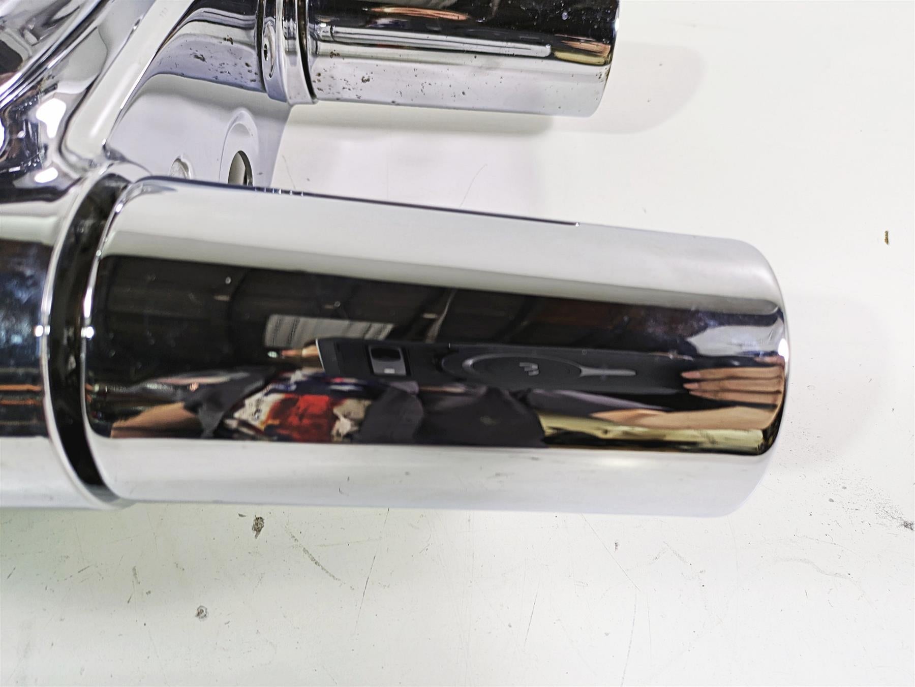 2012 Harley FLD Dyna Switchback Headlight Chrome Nacelle Set 61400078 57200024 {{ shop.shopifyCountryName }} - Mototech271