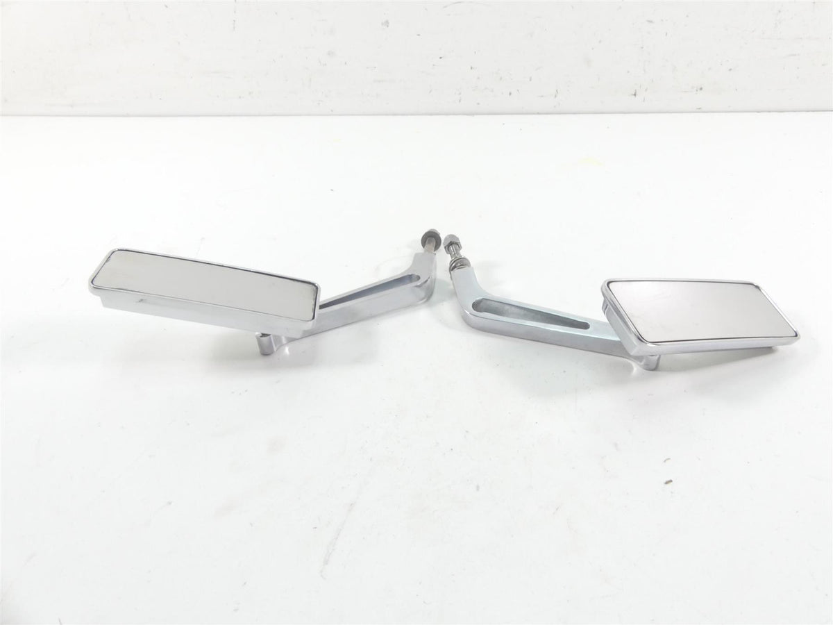 1999 Harley FXSTS Softail Springer Chrome Rectangle Rear View Mirror Billet Set {{ shop.shopifyCountryName }} - Mototech271