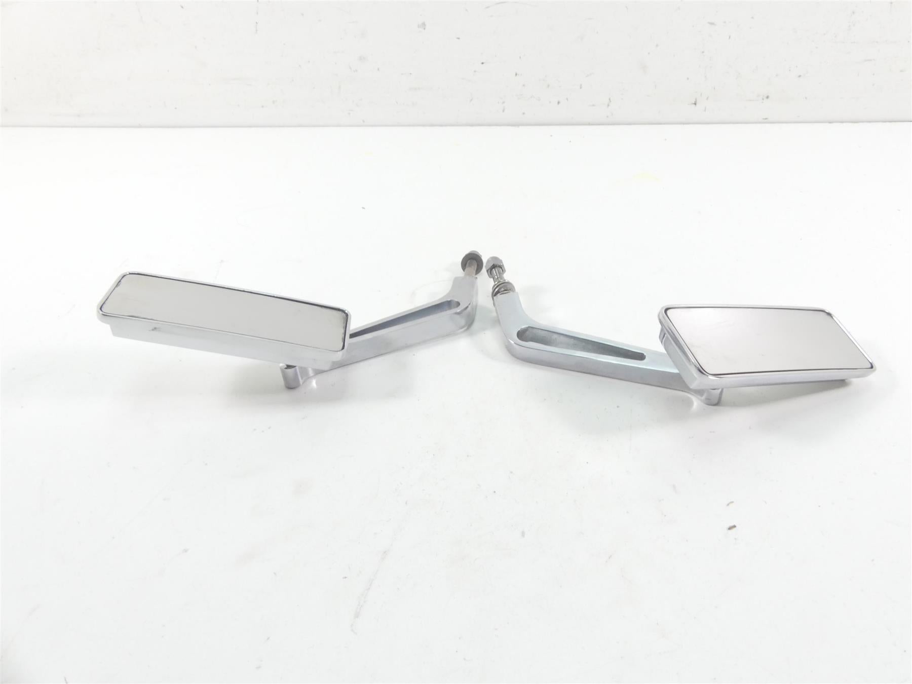 1999 Harley FXSTS Softail Springer Chrome Rectangle Rear View Mirror Billet Set {{ shop.shopifyCountryName }} - Mototech271