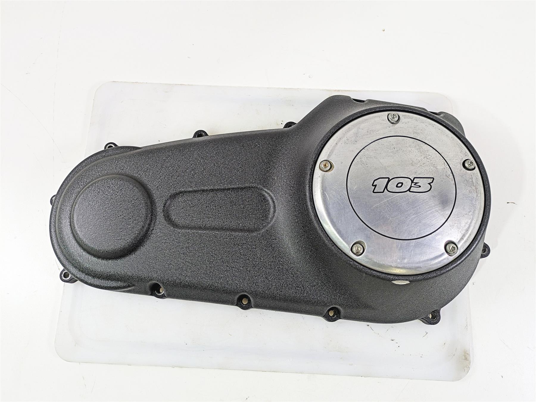 2015 Harley FXDF Dyna Fat Bob Outer Primary Drive Clutch Cover 60784-06 {{ shop.shopifyCountryName }} - Mototech271