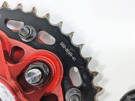 2017 Ducati Panigale 1299 AEM Factory Red Sprocket & Flange DU092 S50-804R-41-Mototech271