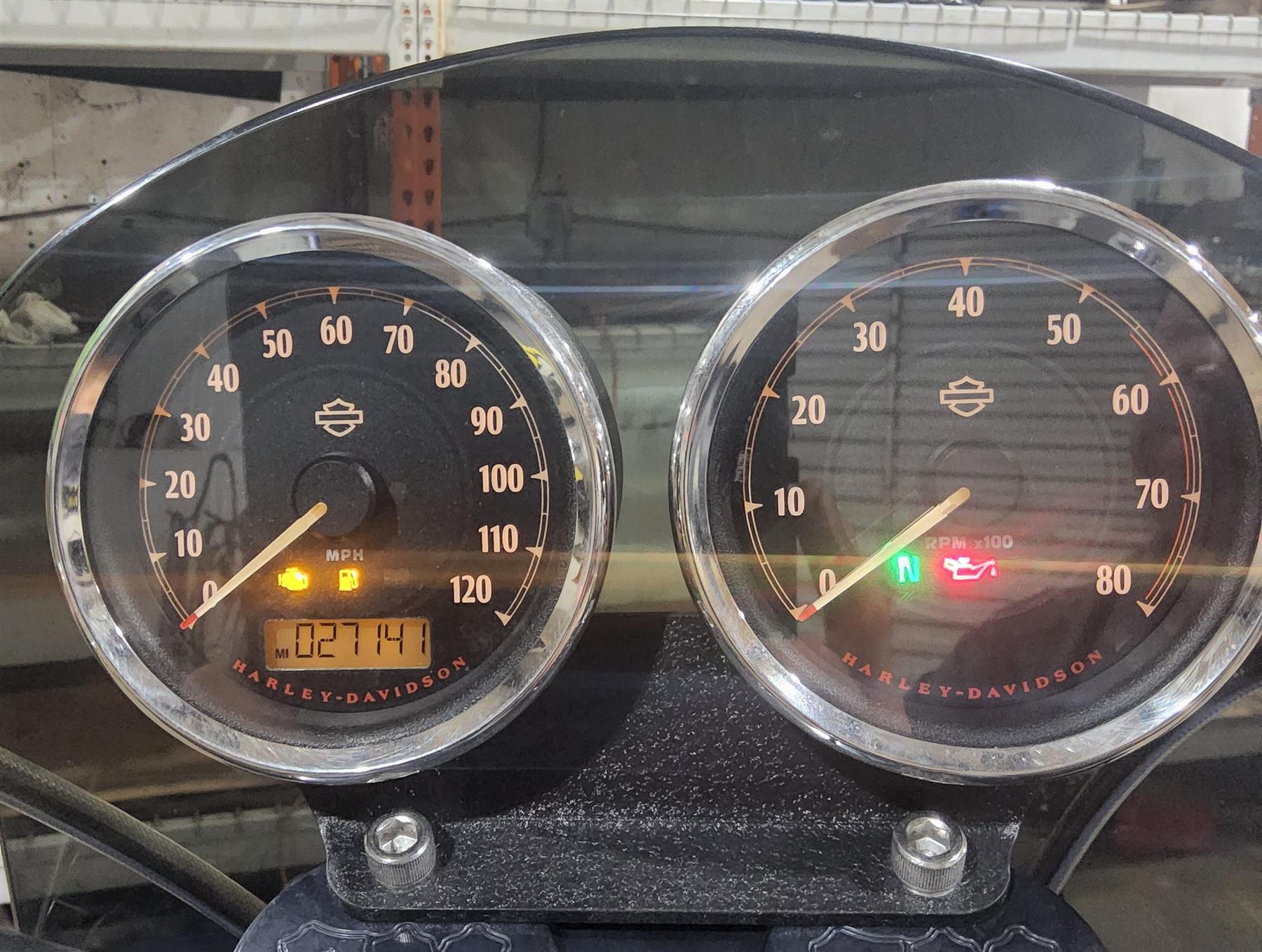 2014 Harley FXDL Dyna Low Rider Speedometer Gauge Instrument - 27k 67478-12 {{ shop.shopifyCountryName }} - Mototech271