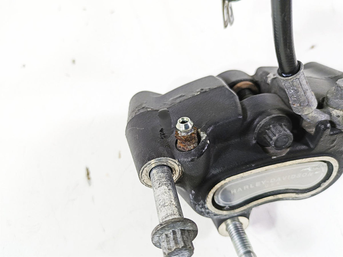 2012 Harley FLD Dyna Switchback Front Brake Caliper & Line 41300001 {{ shop.shopifyCountryName }} - Mototech271
