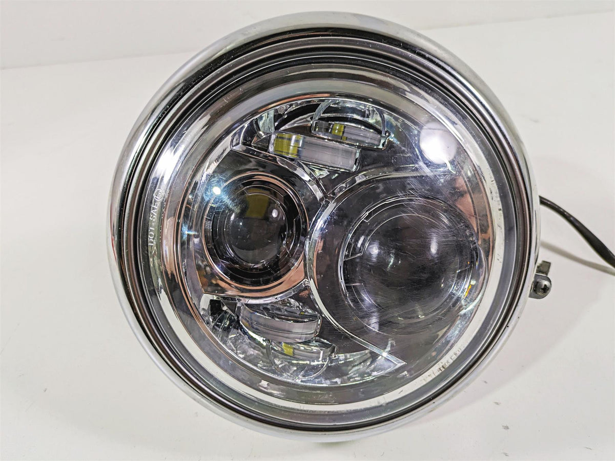 2008 Harley FLSTC Softail Heritage Led Headlight Lamp & Bracket 69748-05B {{ shop.shopifyCountryName }} - Mototech271