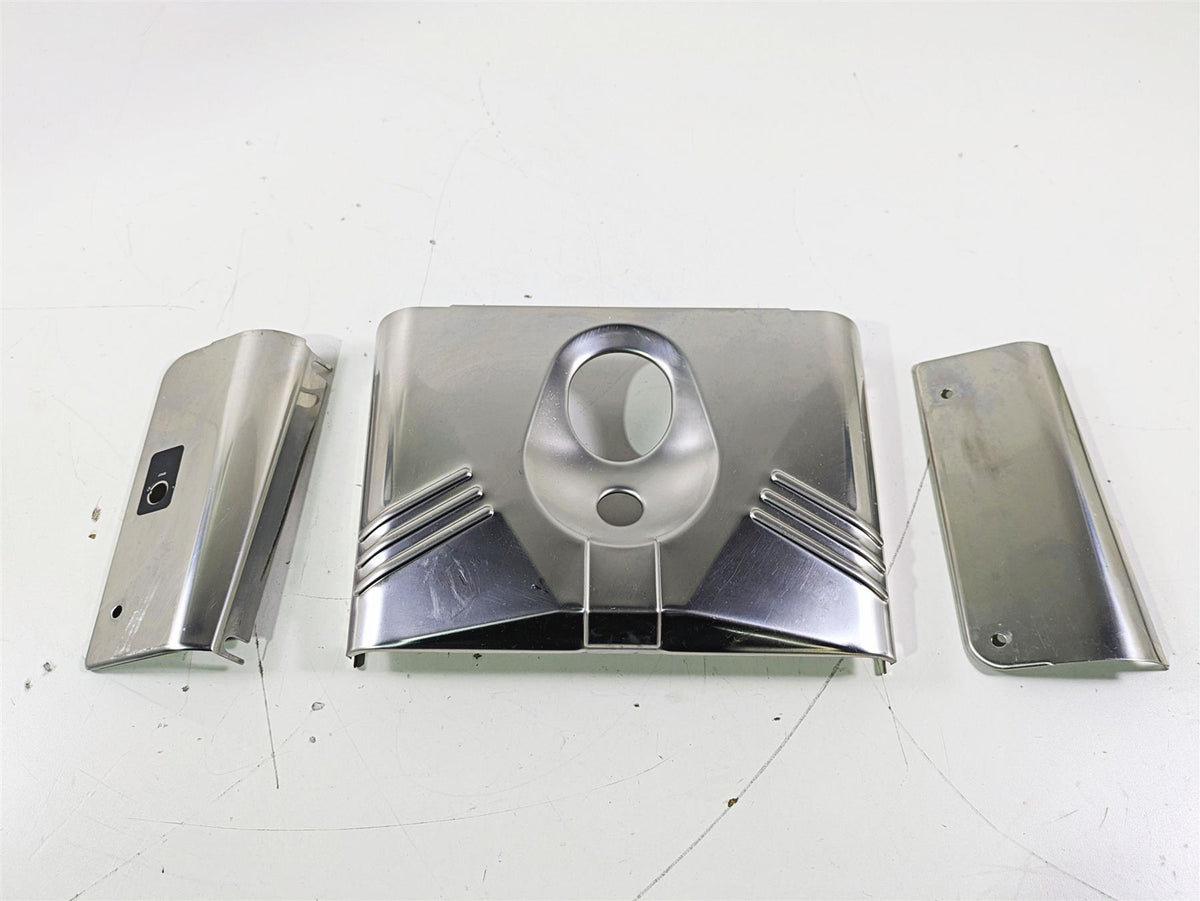 2004 Harley Softail FLSTF Fat Boy Headlight Fork Tube Cover Set 67808-86 {{ shop.shopifyCountryName }} - Mototech271