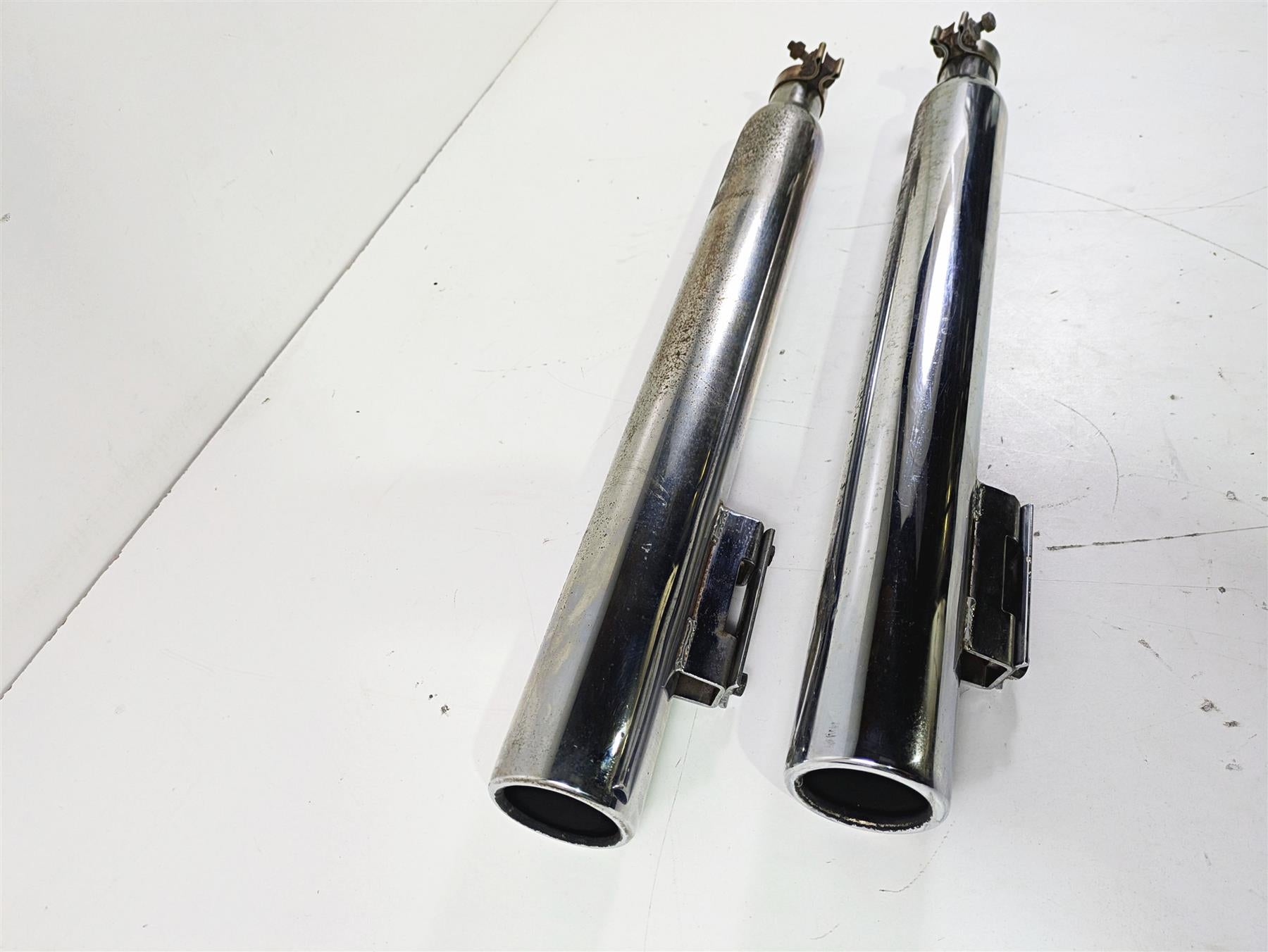 2008 Harley Touring FLHTP Electra Glide Straight Slip On Exhaust Muffler 3" Set {{ shop.shopifyCountryName }} - Mototech271
