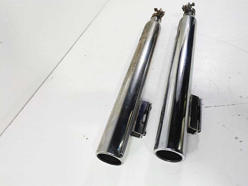 2008 Harley Touring FLHTP Electra Glide Straight Slip On Exhaust Muffler 3" Set {{ shop.shopifyCountryName }} - Mototech271