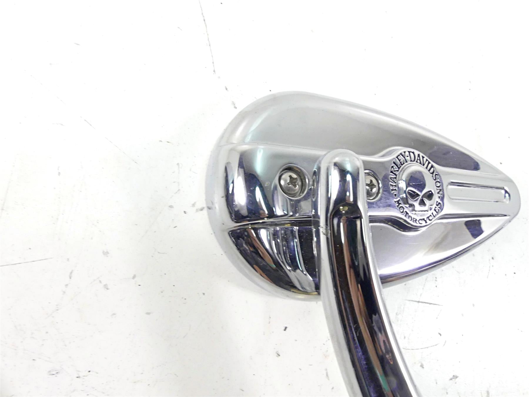 2002 Harley FLSTCI Softail Heritage Willi G Skull Teardrop Mirror Set 91315-04 {{ shop.shopifyCountryName }} - Mototech271