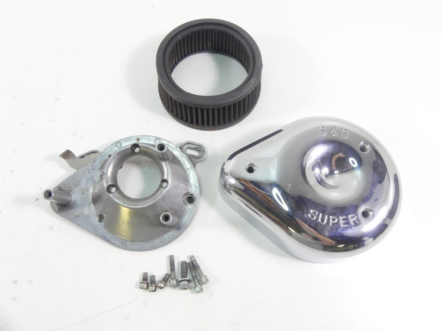 1995 Harley Dyna FXDL Low Rider S&S Super Stock Air Filter Breather 5128071 {{ shop.shopifyCountryName }} - Mototech271