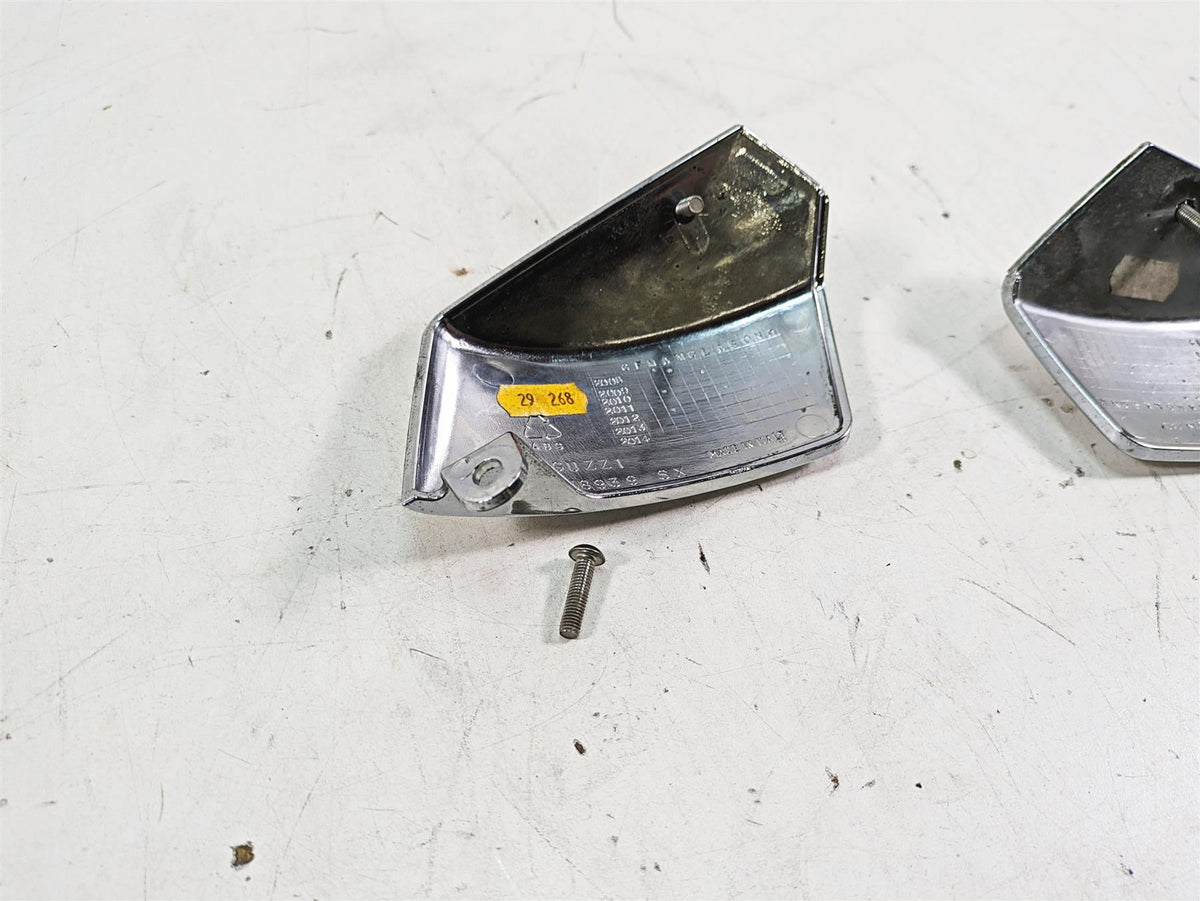 2013 Moto Guzzi V7 750 Stone Throttle Body Chrome Cover Set 978938 978939 {{ shop.shopifyCountryName }} - Mototech271