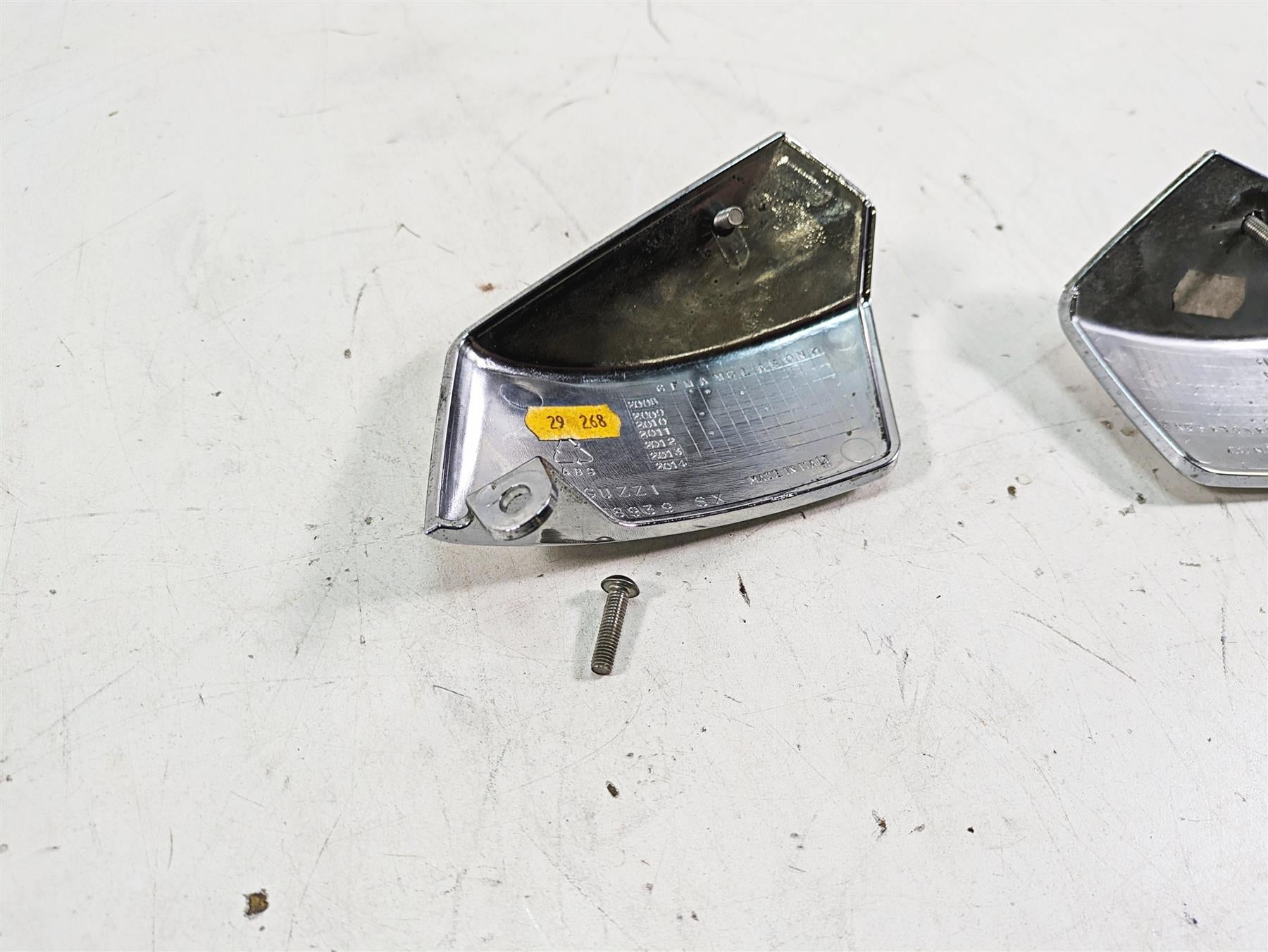 2013 Moto Guzzi V7 750 Stone Throttle Body Chrome Cover Set 978938 978939 {{ shop.shopifyCountryName }} - Mototech271