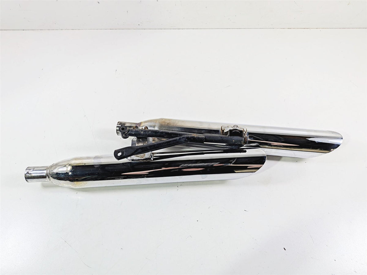 2007 Yamaha XVS1100 V-Star Custom Cobra Slash Cut Muffler Exhaust Set 2173SC {{ shop.shopifyCountryName }} - Mototech271