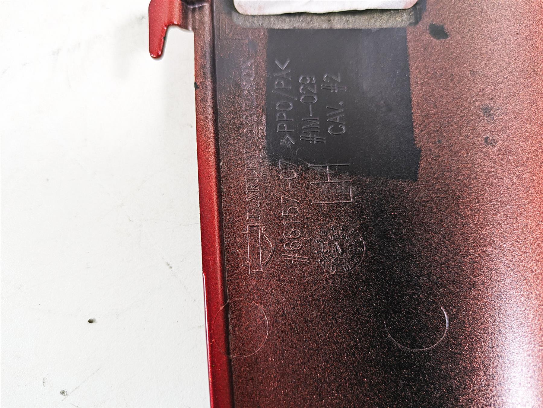 2013 Harley VRSCDX Night Rod Sp Radiator Side Cover Fairing Red Sunglo 66158-07 {{ shop.shopifyCountryName }} - Mototech271