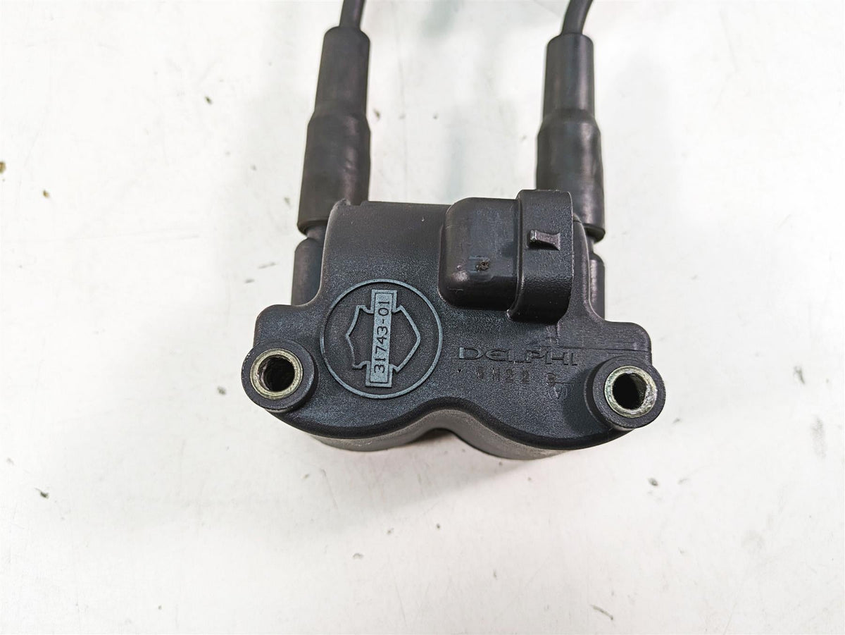 2006 Harley FLSTI Softail Heritage Delphi Ignition Coils + Chrome Cover 31743-01 {{ shop.shopifyCountryName }} - Mototech271