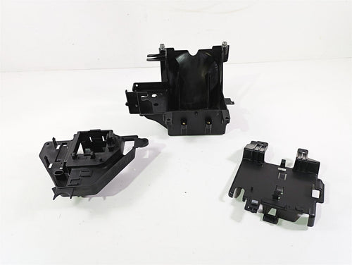 2010 Harley Touring FLHX Street Glide Battery Tray & Electric Holders 66281-09B | Mototech271