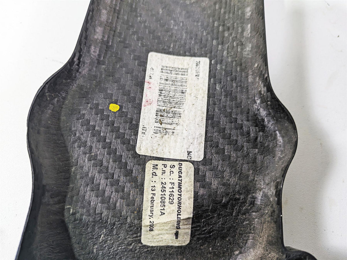 2009 Ducati Multistrada 1100 S Carbon Timing Cover Fairing Set 24510861 24510851 {{ shop.shopifyCountryName }} - Mototech271