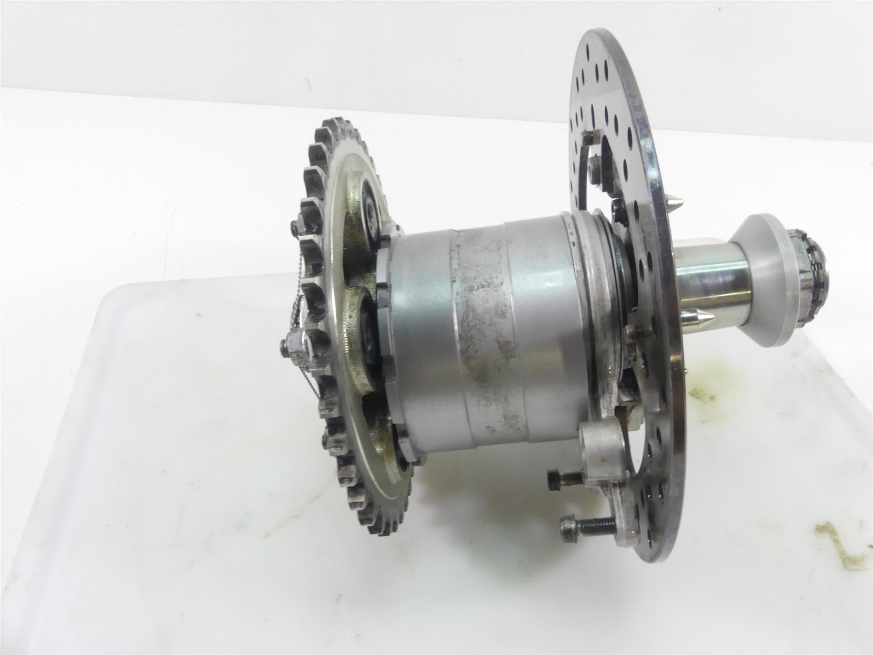 2008 Ducati 848 SBK Rear Axle Brake Rotor Sprocket Hub 819Z0011A {{ shop.shopifyCountryName }} - Mototech271