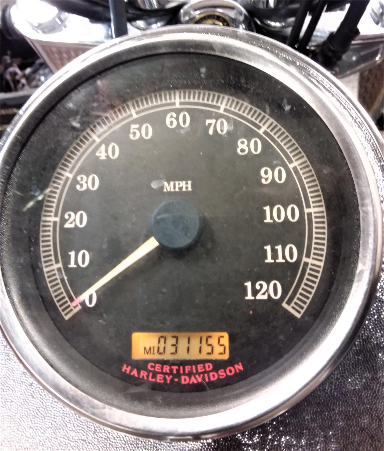 2004 Harley Softail FLSTFI Fat Boy Speedometer Gauge Instrument - 31K 67410-04 {{ shop.shopifyCountryName }} - Mototech271