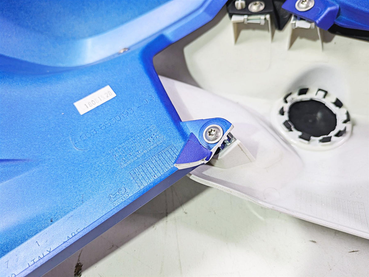 2016 BMW F800R K73 Left Tank Fairing Cover Blue White 46638530193 46637698111 {{ shop.shopifyCountryName }} - Mototech271