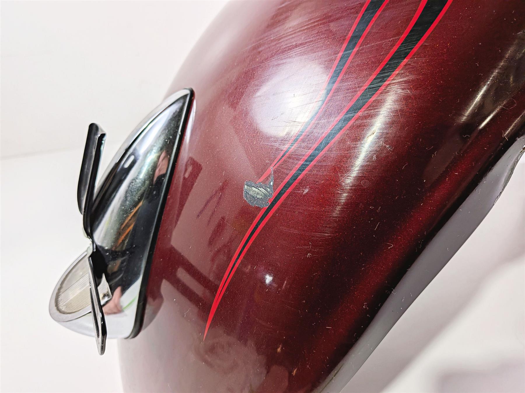 2009 Harley FXCWC Softail Rocker Rear Fender Crimson Red Sunglo - Read 60132-08A {{ shop.shopifyCountryName }} - Mototech271
