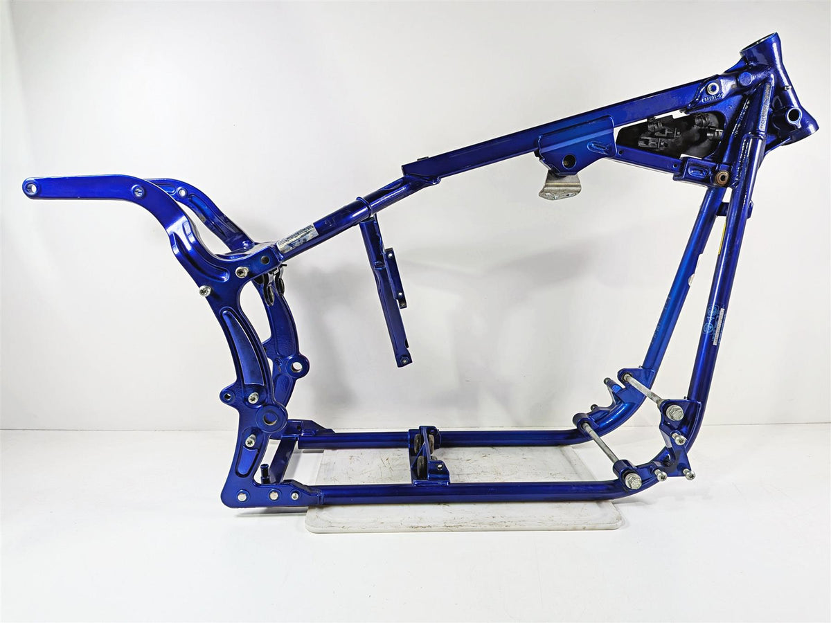2005 Harley Softail FLSTFSE CVO Fat Boy Straight Blue Frame Chassis With Clean Mississippi Title 47008-00C-Mototech271