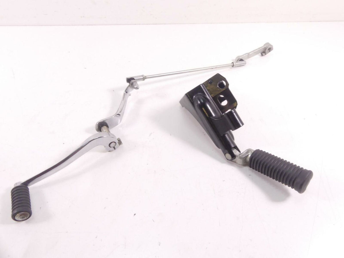 2009 Harley FXCW Softail Rocker Left Front Footpeg Foot Peg Shifter Set 33683-07 {{ shop.shopifyCountryName }} - Mototech271
