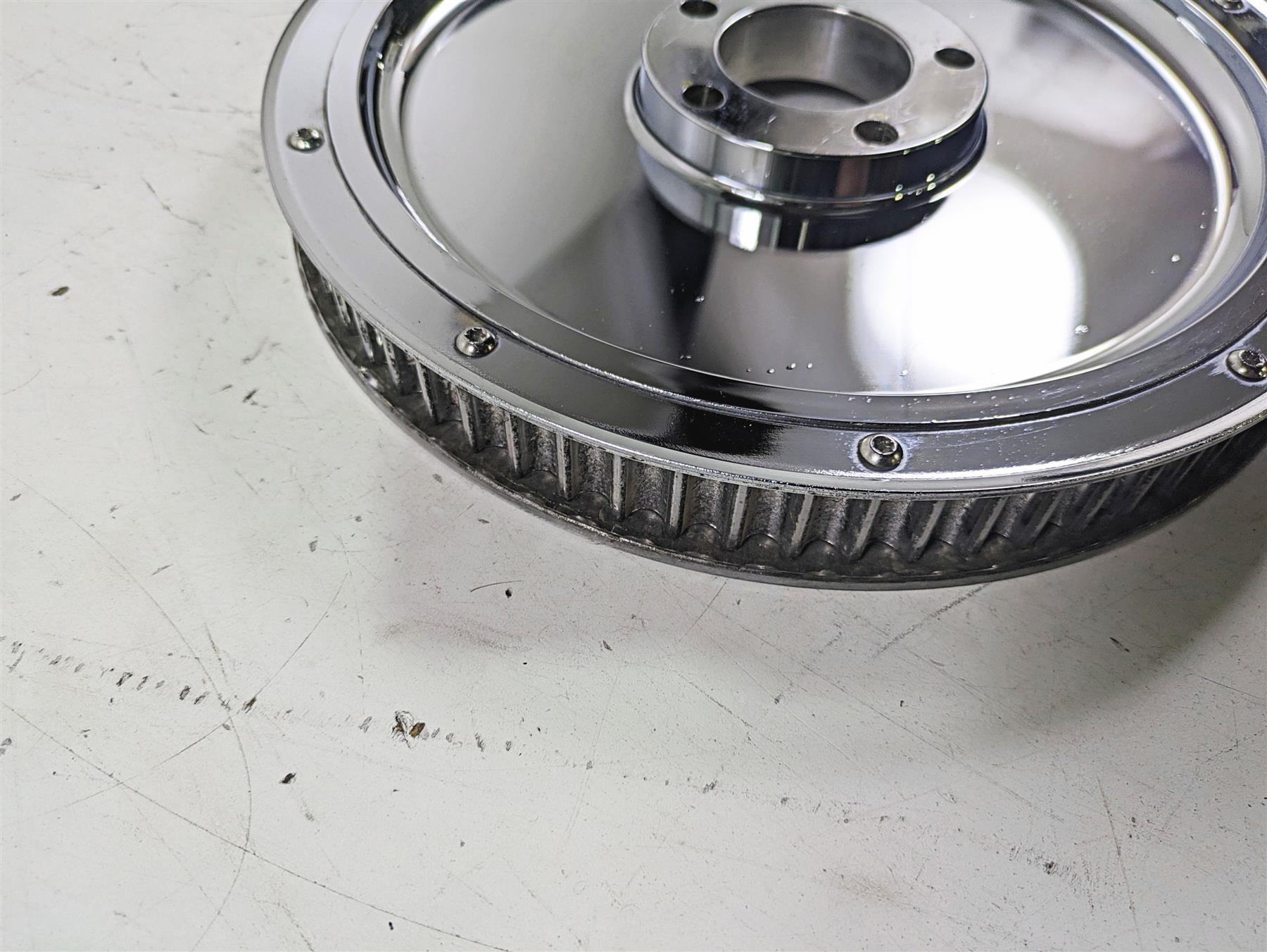 2005 Harley Softail FLSTFSE CVO Fat Boy Rear Chrome Drive Sprocket 70T 46624-03 {{ shop.shopifyCountryName }} - Mototech271