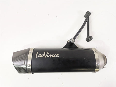 Inlet 54mm 17.5" Long Left Leo Vince Universal Exhaust Pipe Muffler Silencer Can {{ shop.shopifyCountryName }} - Mototech271