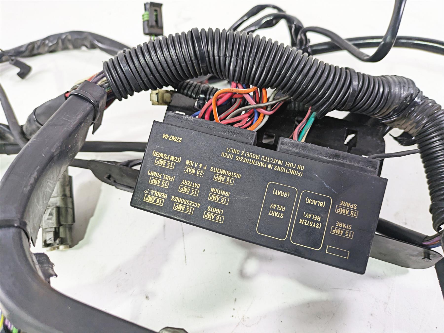 2004 Harley Softail FLSTF Fat Boy Main Wiring Harness Carb - No Cuts 70216-04A {{ shop.shopifyCountryName }} - Mototech271