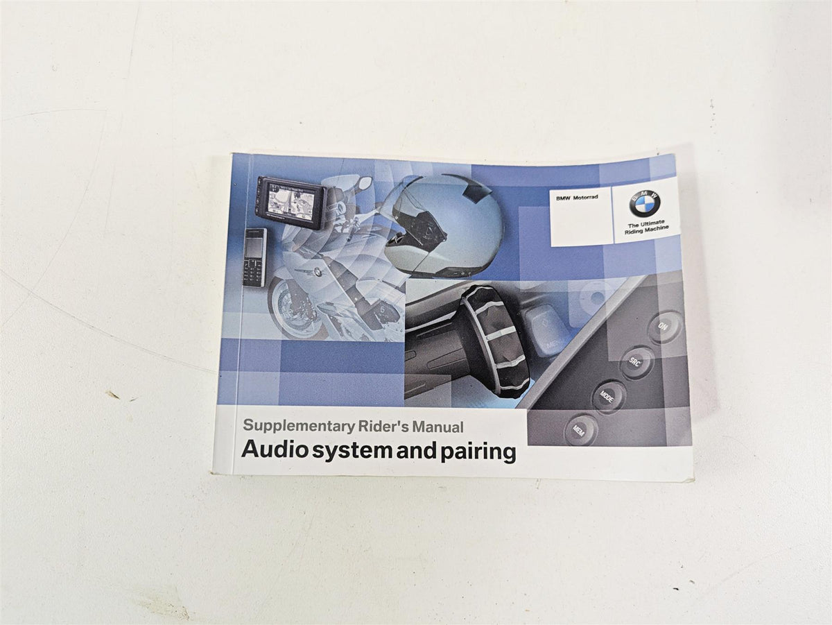 2016 BMW R1200RT K52 Audio System Pairing Risers Owner Manual 01418551487 {{ shop.shopifyCountryName }} - Mototech271