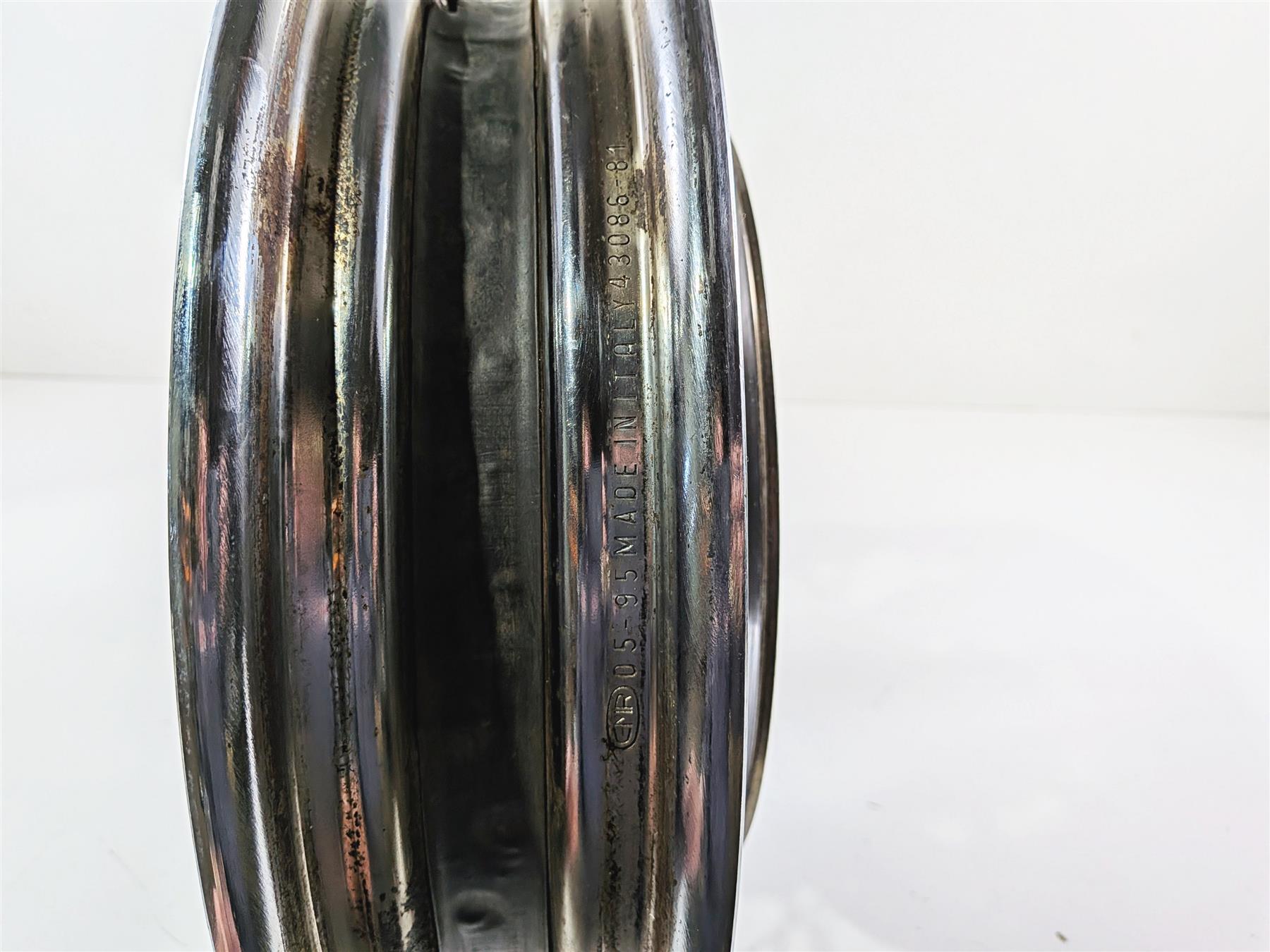 1996 Harley FLSTC Softail Heritage Front Wheel Rim Rotor & Cover 16x3 43005-86 {{ shop.shopifyCountryName }} - Mototech271