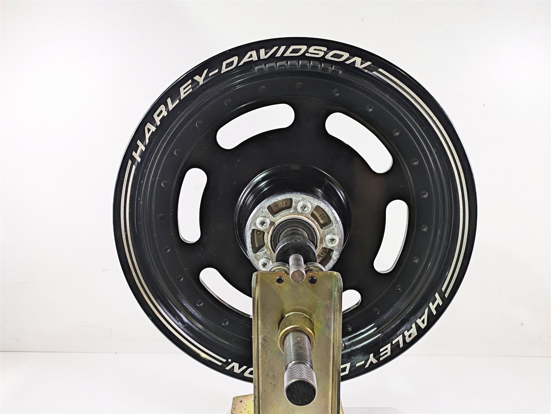 2015 Harley FXDF Dyna Fat Bob Front Wheel Rim Straight 16x3 Black 43300254 {{ shop.shopifyCountryName }} - Mototech271