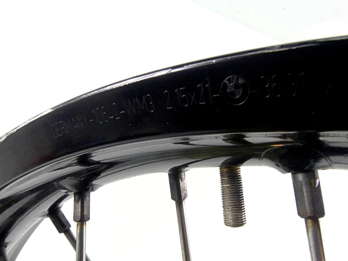 2013 BMW F800GS STD K72 Front Wheel Rim 21x2.15 -Read 36317720080 36318564176 {{ shop.shopifyCountryName }} - Mototech271