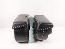 Load image into Gallery viewer, 2006 Honda VT1100 C2 Shadow Leatherlyke Studded Saddlebag Saddle Bag Set ACC310 | Mototech271
