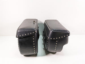 2006 Honda VT1100 C2 Shadow Leatherlyke Studded Saddlebag Saddle Bag Set ACC310 | Mototech271